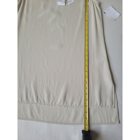 Eileen Fisher Sand Silk Sleevless Georgette Crepe Size XS $218 - Picture 5 of 9